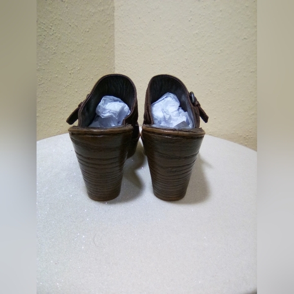 Born Brown Leather Wedges - Picture 3 of 7